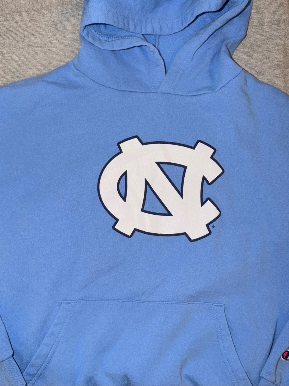 Champion Light Blue North Carolina Hooded Sweatshirt